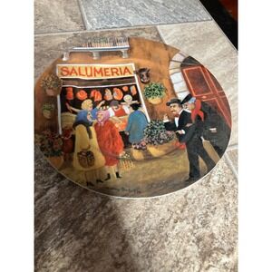 Eschenbach Guy Buffet Salumeria Porcelain Decorative Plate Germany 1997 10.5in